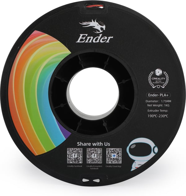 Creality Ender - PLA+ -filament til 3D-printer, 1,75 mm, orange