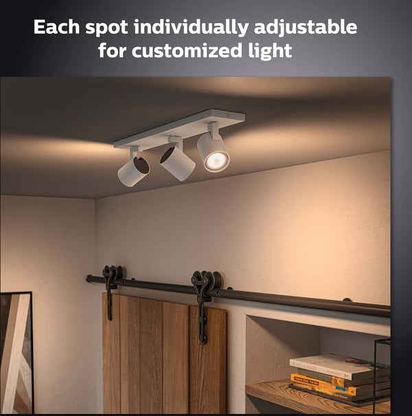 Philips Hue Runner vit ambiance - smart spotlights, 3-delad, vit, BT, 3 x 4,2 W