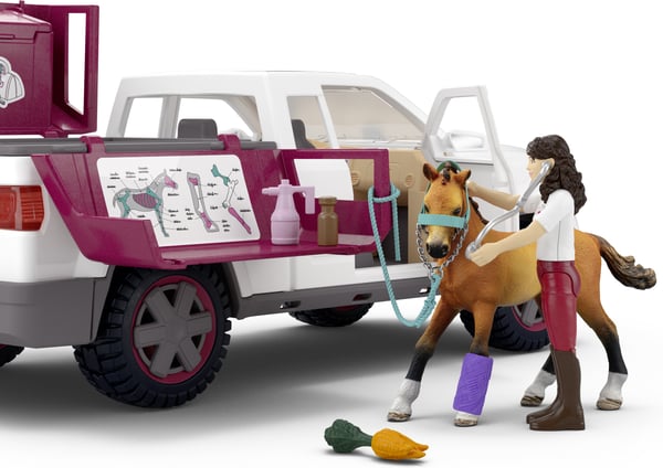 Schleich Horse Club 42704 Rörlig veterinär med släp