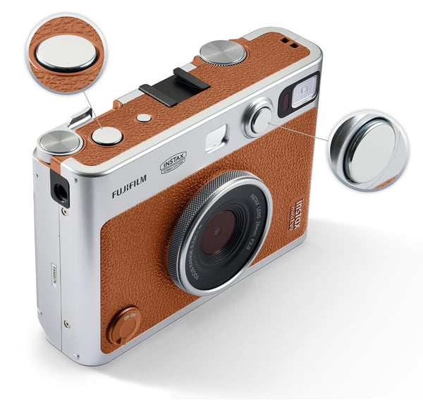 Fujifilm Instax Mini EVO snabbkamera, brun