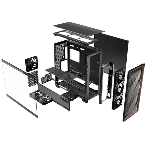 Antec Flux Pro ATX-chassi, svart
