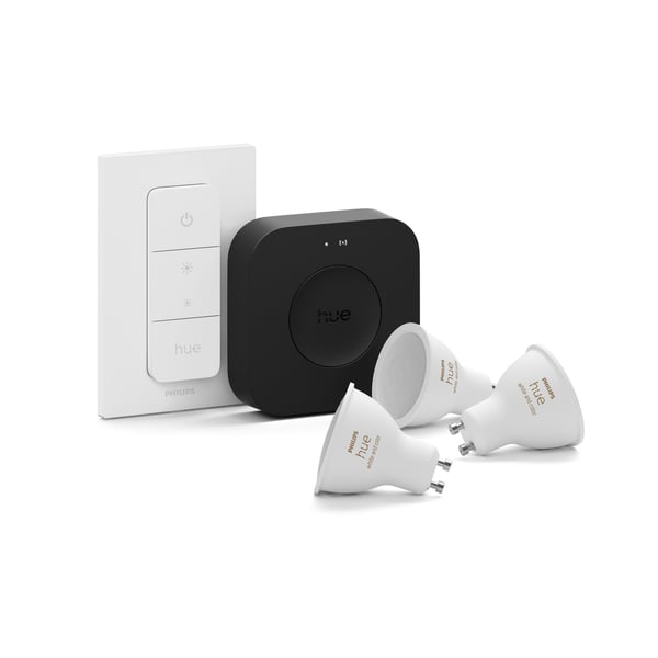 Philips Hue Startpaket, White and Color Ambiance, GU10
