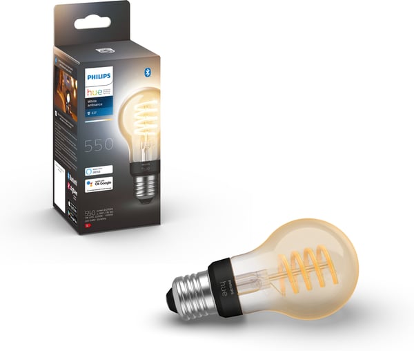 Philips Hue -filamentintelligenta lampa, White Ambiance Filament, E27