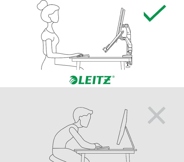 Leitz Ergo monitorstativ för skärm och bärbar dator