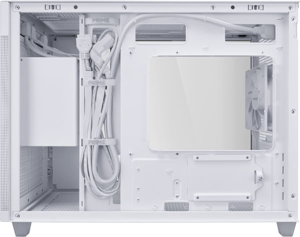Asus Prime AP201 TG Micro-ATX-kabinet med vindue, hvid