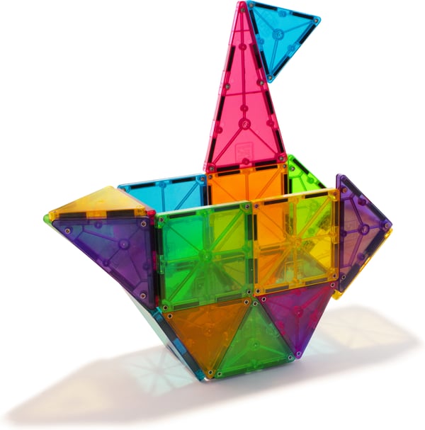 MAGNA-TILES® Klara Färger - magnetbyggsats, 32 delar