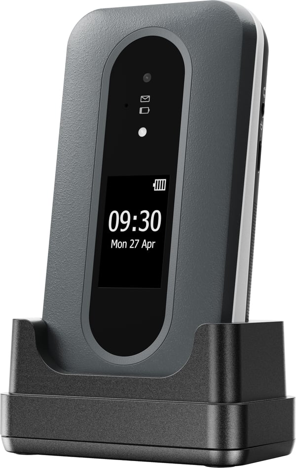 Doro Leva L31 -basistelefon, svart / vit