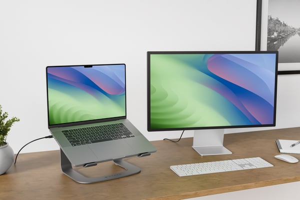 Hyper HyperSpace Laptopstativ för bärbar dator, grå