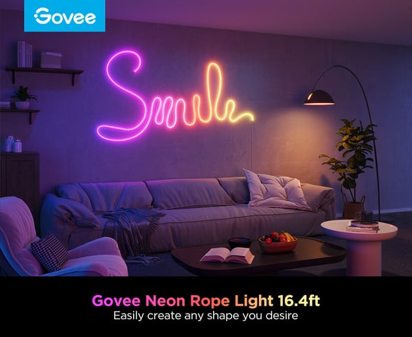 Govee Neon Rope Light 2 LED-ljusslinga, 5 meter