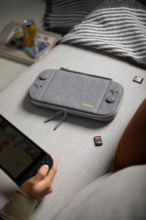 tomtoc FancyCase-G05 Switch 2 skyddsfodral, grå