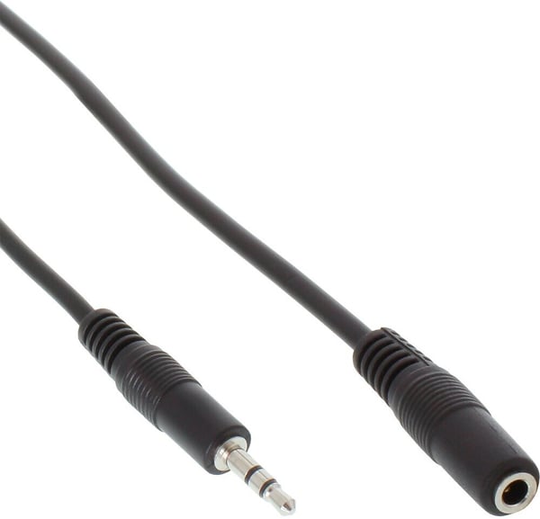 InLine 3,5mm hane - 3,5mm hona - ljudförlängningskabel, 2 m