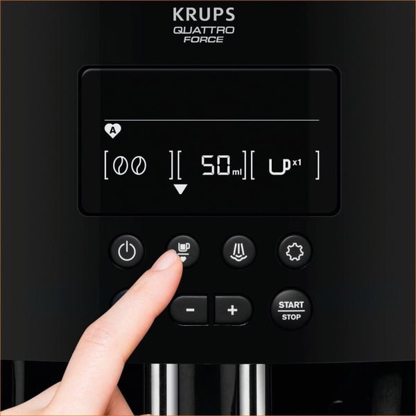 Krups Arabica Quattro Force Silver -kaffemaskin