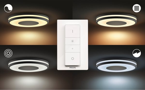 Philips Hue Being vit ambiance -smart taklampa, svart