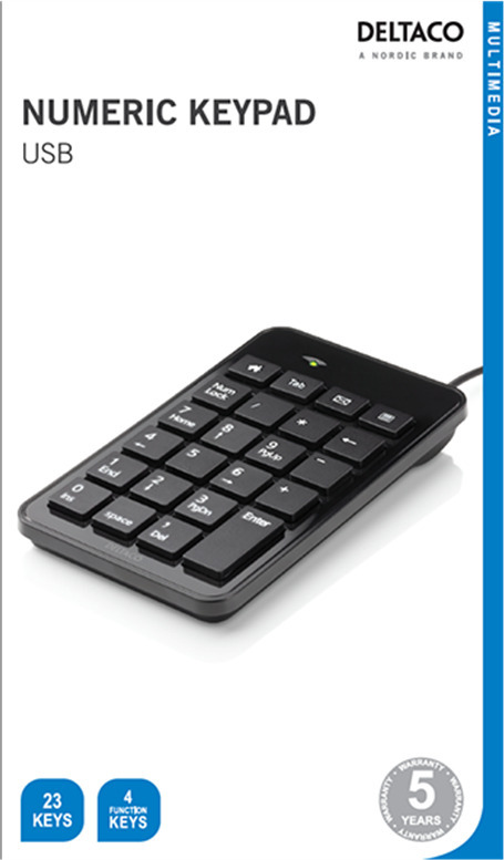 Deltaco TB120 tastatur