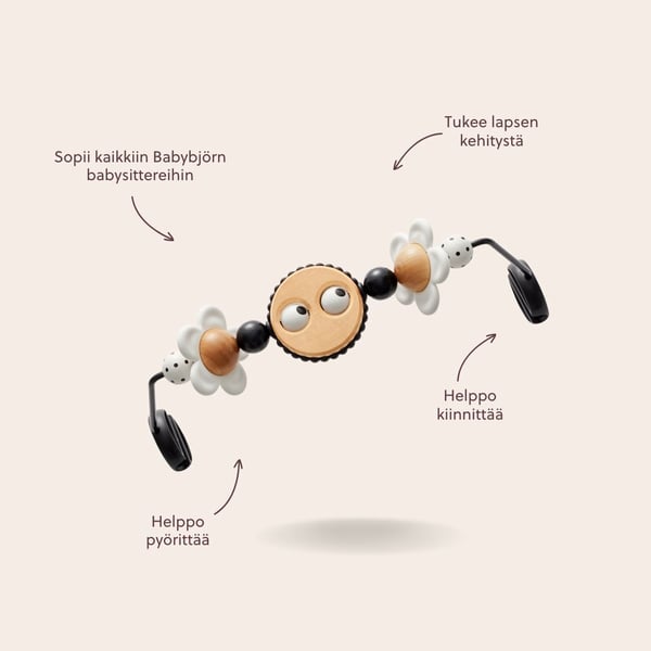 BabyBjörn Googly Eyes - legetøjsstol, sort og hvid