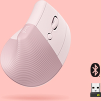 Logitech Lift -mus, rosa
