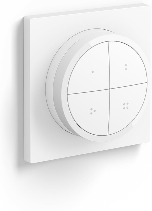 Philips Hue Tap drejeknapkontakt - trykknap, hvid