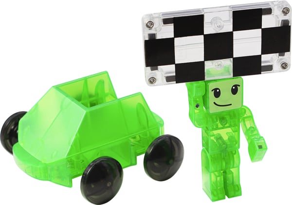 MAGNA-TILES® Downhill Duo -magnetbyggsats, 40 delar