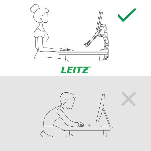Leitz Ergo monitorarm för skärm och bärbar dator