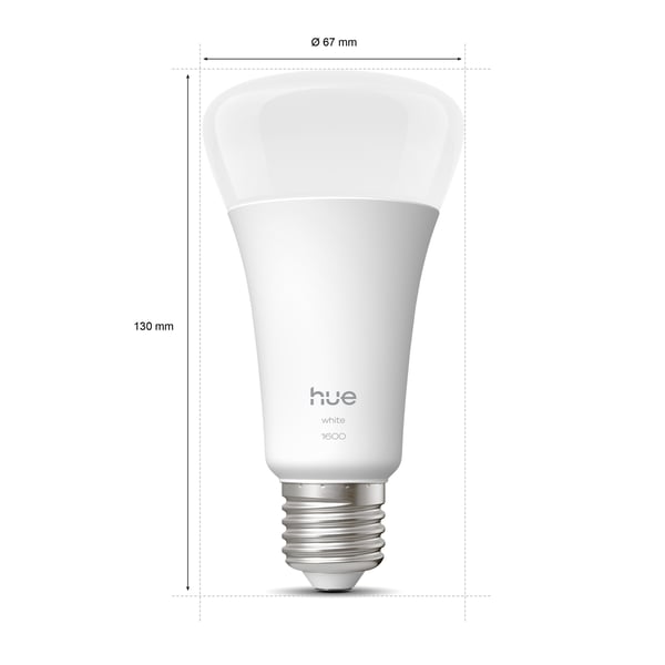 Philips Hue LED-smartlampa, White, E27, 1600 lm
