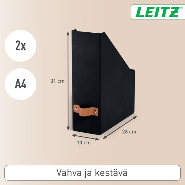 Leitz Puro tidskriftssamlare, 2 st, svart