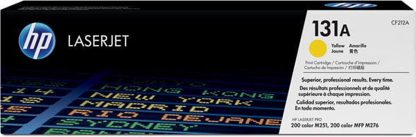 HP 131A -lasertonerpatron, gul