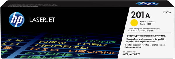 HP 201A -laserpatron, gul