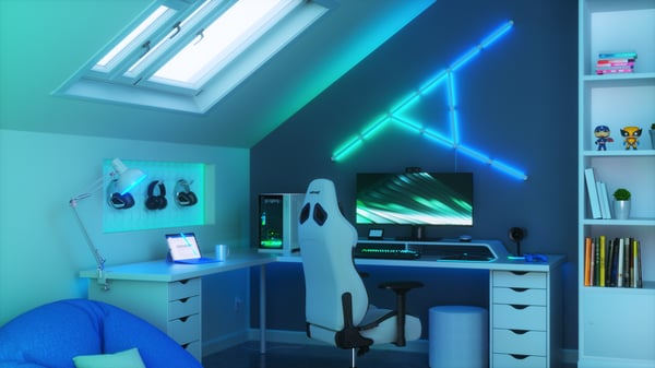 Nanoleaf Lines Starter Kit smart panelbelysning, 15 paneler