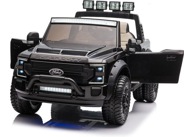 Ford Duty F450 -elbil, svart