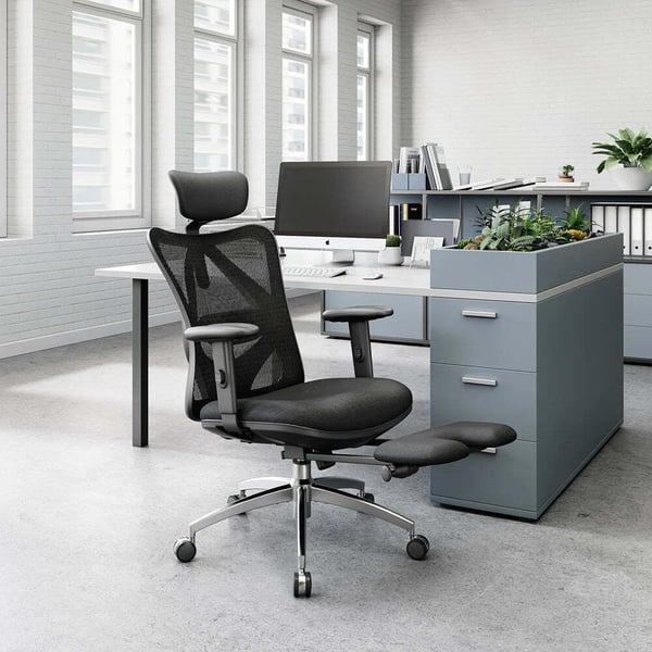 Sihoo M18 - ergonomisk kontorsstol, svart