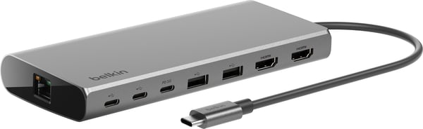 Belkin Connect USB-C 8-i-1 Dual Display Core Hub - hub, otte porte