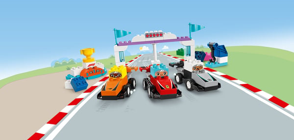 LEGO DUPLO By 10445 – F1-holdets racerbiler og chauffører