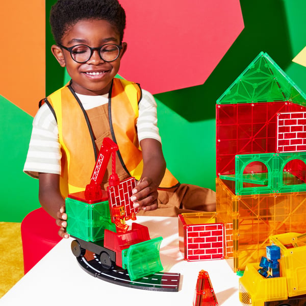 MAGNA-TILES® Builder XL magnetbyggsats, 50 delar
