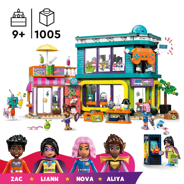 LEGO Friends 42674 - Serietidnings- och spelbutik