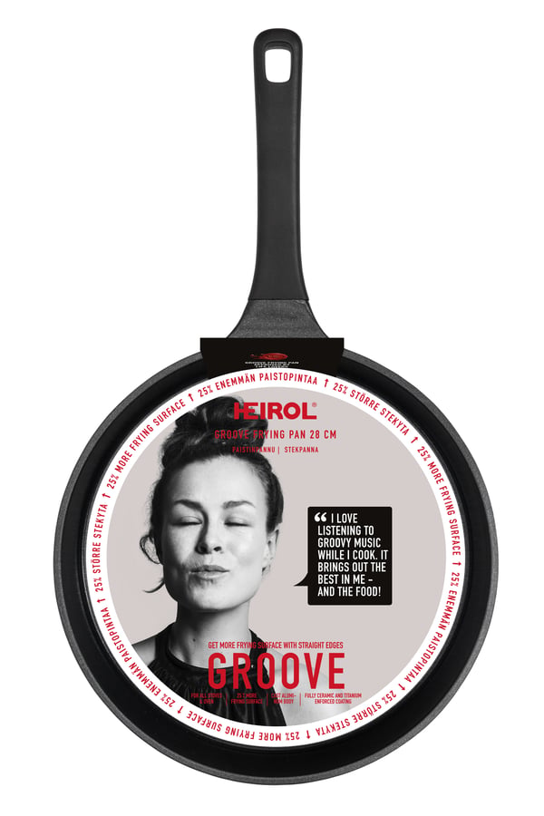Heirol Groove stekpanna, 28 cm