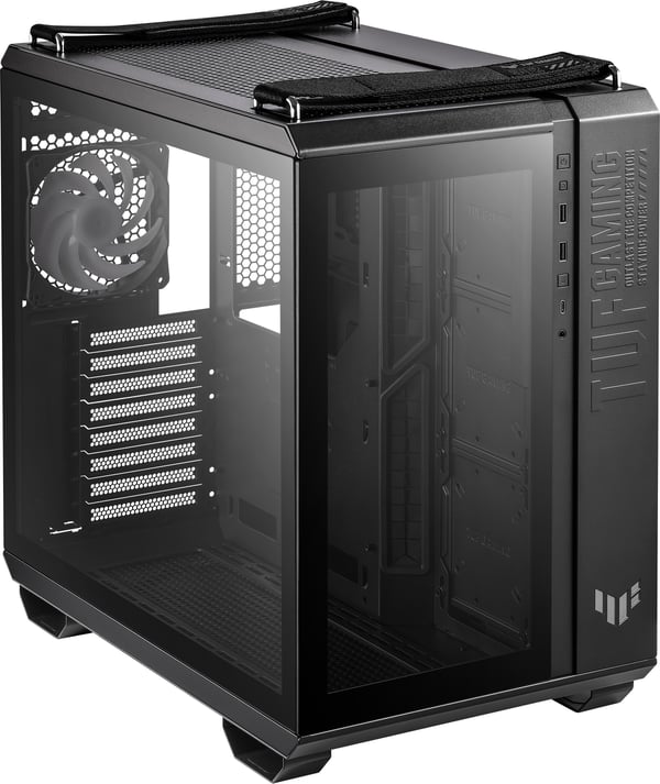 Asus TUF Gaming GT502 PLUS TG ARGB ATX-chassi med fönster, svart