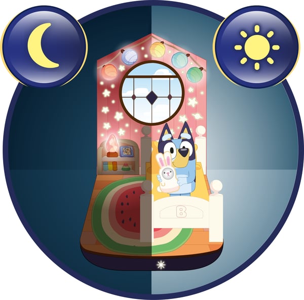Bluey GoGlow Dream 3-i-1 natlampe og søvnassistance