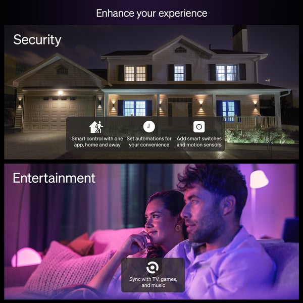 Philips Hue Essential smartlampa, Vit och färgad belysning, GU10, 345 lm