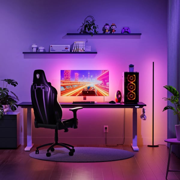 Nanoleaf PC-skärmspegel ljusslinga, 2,5 m