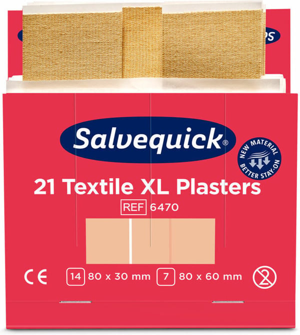 Salvequick -iso kangaslaastari, 6 x 21 kpl