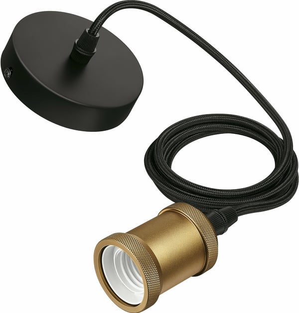Philips Vintage Cord - lampeskærmningssladd, børstet guld, E27