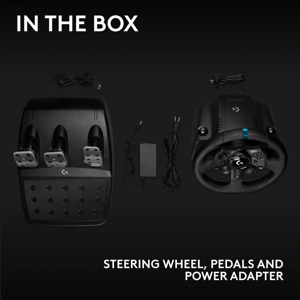 Logitech G923 TRUEFORCE Racing Wheel -rattkontroll och pedaler, PS5/PS4/PC