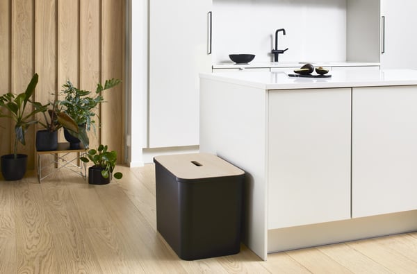 SmartStore Collect -sorteringssæt med skivelåg, 76 L, sort