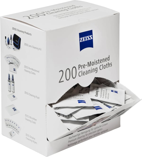 Zeiss fuktig rengöringsservett, 200 stycken