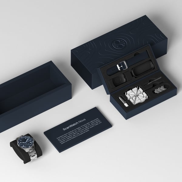 Withings Scanwatch Nova -smartwatch, 42 mm, blå