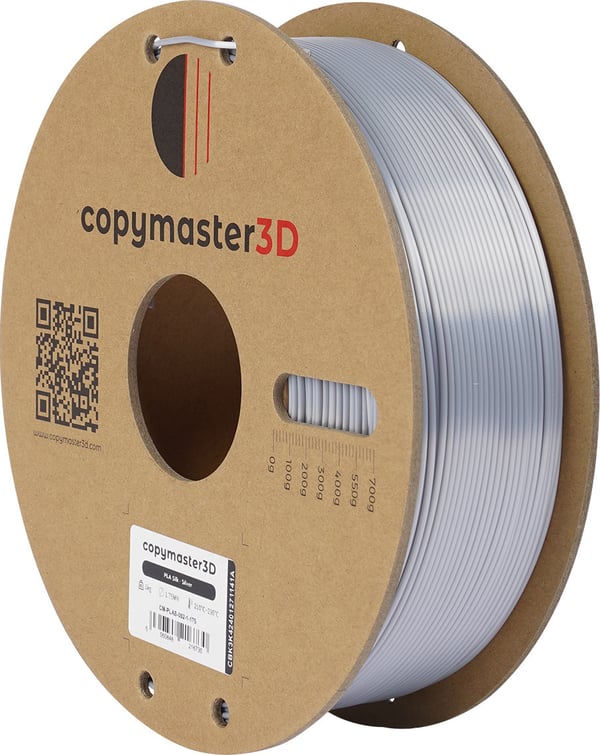 Copymaster3D PLA Silk -filament 3D -printer, 1.75 mm, sølv