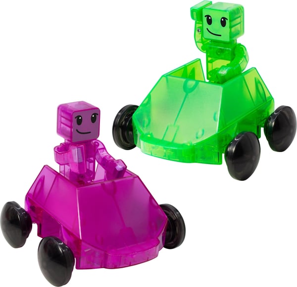 MAGNA-TILES® Downhill Duo -magnetbyggsats, 40 delar