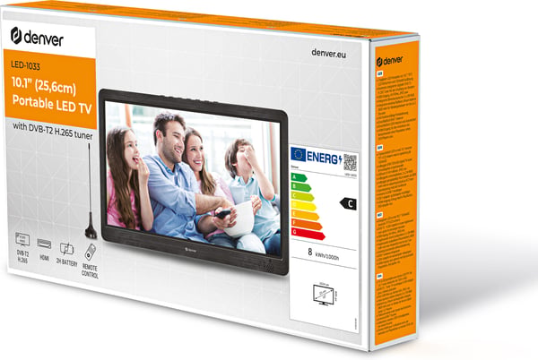 Denver LED-1033 10,1" bærbar TV