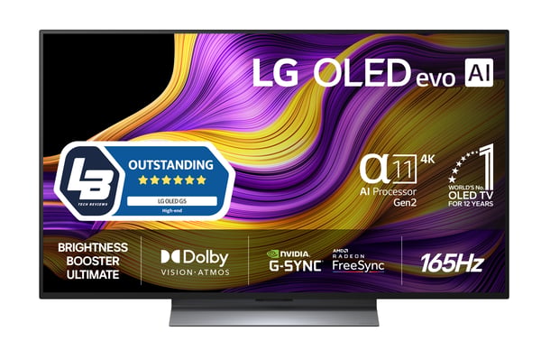 LG 48'' OLED evo G5 – 4K TV med stativ