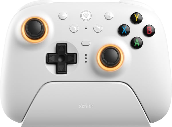8BitDo Ultimate 2 Wireless 2.4G spelkontroll, PC, vit
